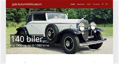 Desktop Screenshot of jyskautomobilmuseum.dk