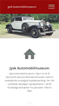 Mobile Screenshot of jyskautomobilmuseum.dk