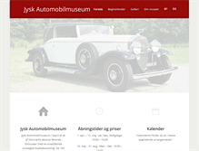 Tablet Screenshot of jyskautomobilmuseum.dk